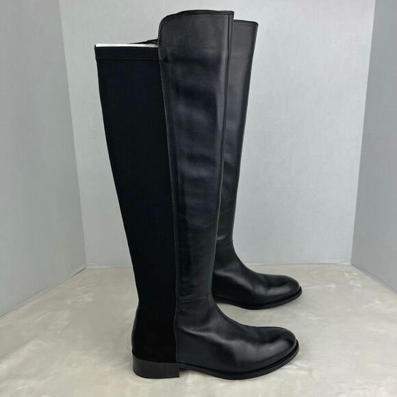Luichiny Trend Lee Black‎ Leather Stretch Panel
Over The Knee 50/50 Zip Boots 7 - Picture 7 of 16
